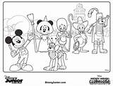 Coloring Mickey Clubhouse Mouse Printable Pages Kids Print sketch template