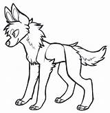 Lineart Canine sketch template