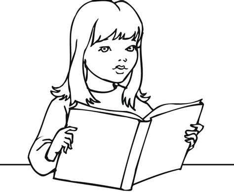 read  book coloring page coloring home