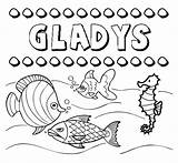 Gladys sketch template