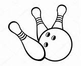 Bowling Ball Pins Stock Vector Drawing Illustration Getdrawings sketch template