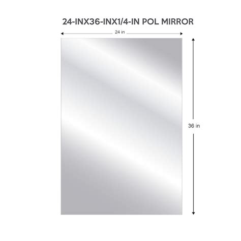 project source 24 in w x 36 in h silver polished wall mirror at