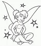 Coloring Pages Tinkerbell Tinker Bell Girls Printable sketch template