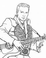 Elvis Presley Line Drawing Paintingvalley Drawings sketch template