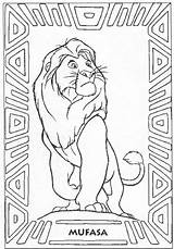 Coloring Lion King Pages Mufasa Popular Coloringhome sketch template
