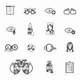 Icons Vector Oculist Optometry Vecteezy Illustration Female sketch template