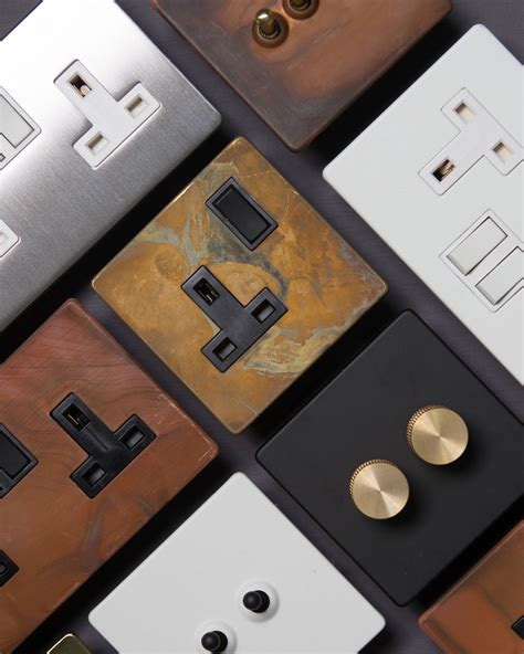 designer light switches dimmers plug sockets industrial style