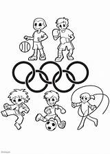Coloring Olympic Pages Popular Games sketch template