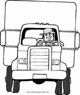 Coloring Pages Transportation Truck Color Trucks Printable Kids Sheets Found Cars sketch template