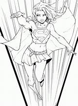 Supergirl Coloring Pages Drawing Turner Michael Dc Comic Printable Easy Deviantart Comics Drawings Book Getdrawings Library Clipart sketch template