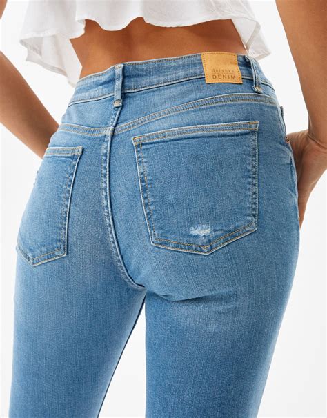 bershka  rise skinny jeans