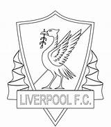 Liverpool Badge Kleurplaat Voetbal sketch template