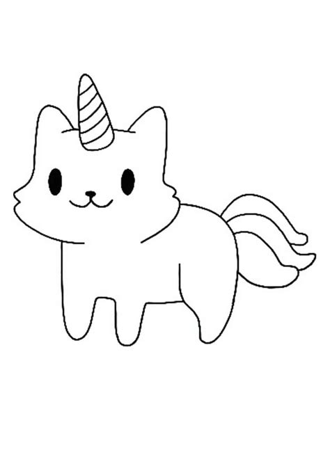 cat corn coloring pages unicorn cat coloring pages