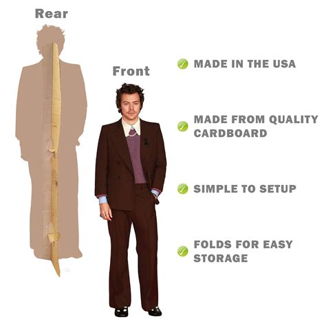 novelty native harry styles life size standup cardboard cutout standee