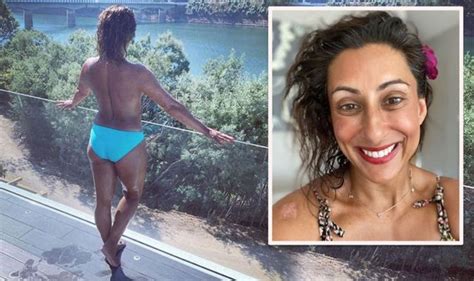 saira khan loose women star shares topless snap as she talks weight
