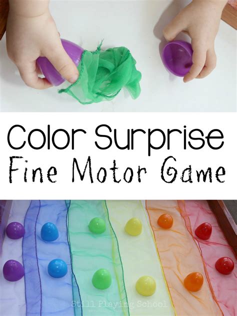 color surprise game  kids  playing school