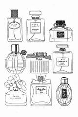 Chanel N5 sketch template