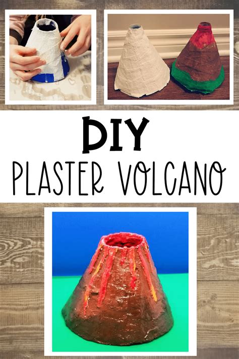 easy diy volcano  kids science  art