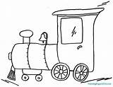 Coloring Train Simple Pages Wagon Enormous Getdrawings Getcolorings sketch template