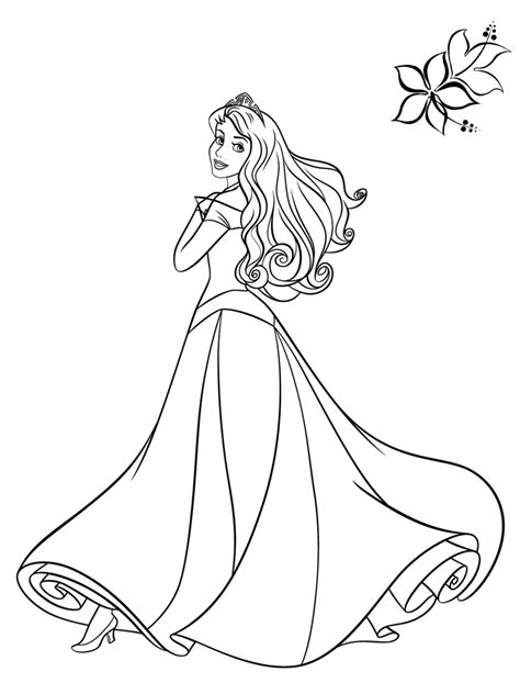 simple coloring pages  kids princess goimages today