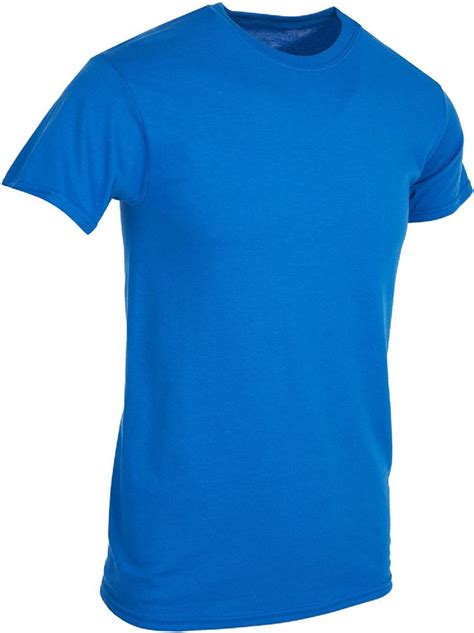 units  mens royal blue cotton crew neck  shirt size large mens  shirts