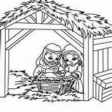 Colorear Normas Nativity Nacimiento Cradle Crib Navidad sketch template