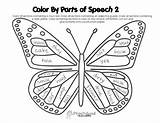 Grade Coloring Color Butterfly Pages Speech Parts 5th Math Sheet Noun Multiplication Verb 1st English Worksheets Colouring Adjectives Activity Printable sketch template