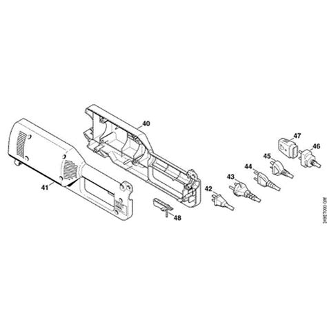 stihl fe  electric trimmer fe  parts diagram  electric motor