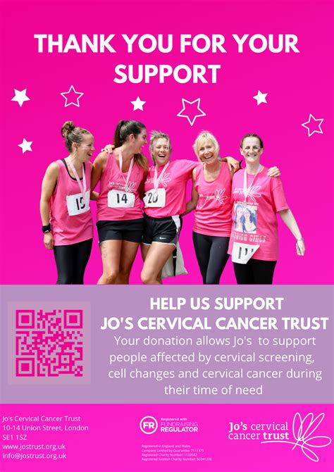 Online Donation Poster Jos Cervical Cancer Trust