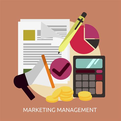 marketing management conceptual illustration design  vector art