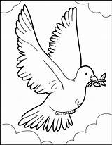 Dove Peace Coloring Pages Bird Flight Color Hellokids Online Choose Board sketch template
