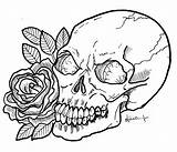 Skulls Skull Hardy Ed Bestofcoloring sketch template