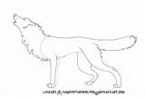 Wolf Howling Lineart Deviantart sketch template