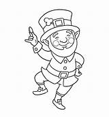 Leprechaun sketch template