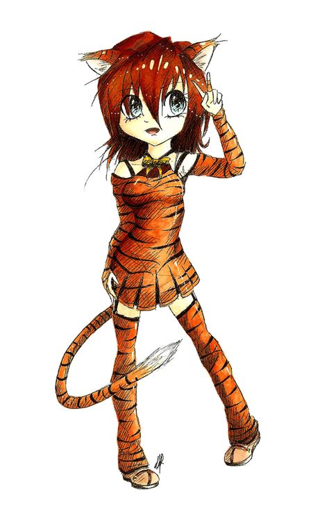 tiger chibi girl  cilundi  deviantart