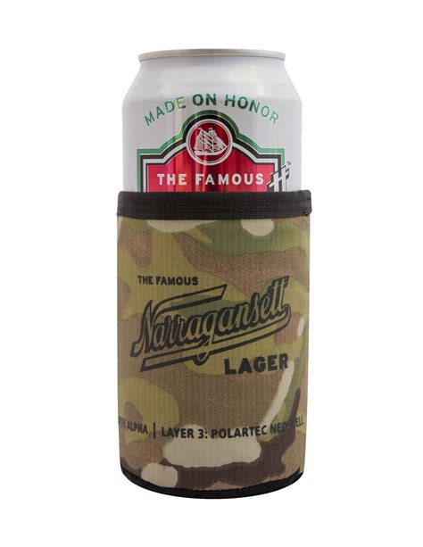 polartec  gansett special ops coozie benefits homes   troops narragansett beer