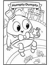 Humpty Dumpty Rhymes Crayola sketch template