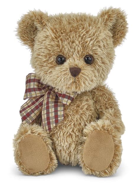 bearington baby shaggy brown plush stuffed animal teddy bear  inches