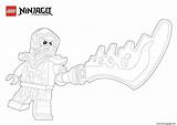 Ninjago Coloring Nya Sword Pages Printable Color Info sketch template