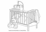 Colouring Baby Pages Kids Sleeping Print Activityvillage sketch template