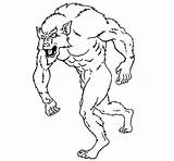 Werewolf Garou Loup Hombre Lobisomem Pintar Wolf Coloriage Personnages Imprima Coloriages sketch template