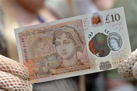 pound note featuring jane austen unveiled  anniversary   death cbs news