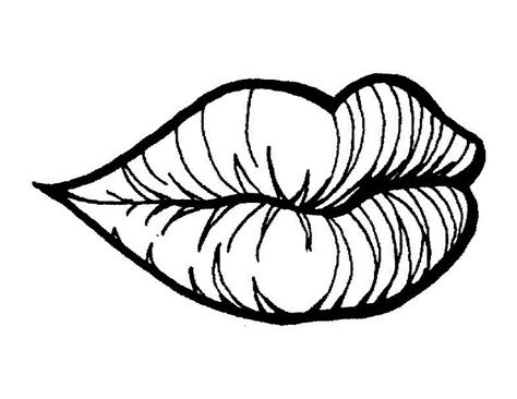 kissing lips colouring pages sketch coloring page