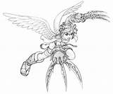 Pit Icarus Kid Coloring Pages Bow Another sketch template