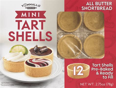 yummallo mini shortbread tart shells  count walmartcom