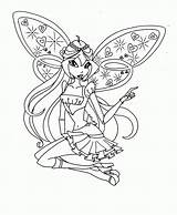 Coloring Pages Winks Printable Popular Winx sketch template