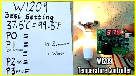 temperature setting  egg incubator temperature controller wiring setting