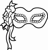 Mask Template Mardi Gras Coloring Pages Masquerade Azcoloring sketch template