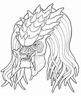 Coloring Pages Predator Alien Predators Nashville Vs Getdrawings Cartoon Getcolorings Colorings Color sketch template