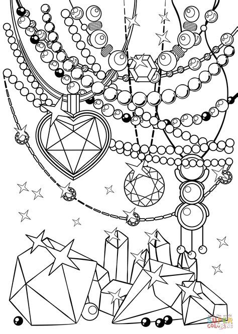 crystals coloring pages coloring home